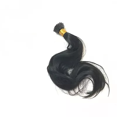 YoungSee Black 100% Human Hair Extension 14 Inch I-Tip 50g Premuim High Quality • $27.29