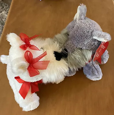 Mary Meyer Scotty Schnauzer White And Gray Dogs With Magnetic Nose 10  • $22.50