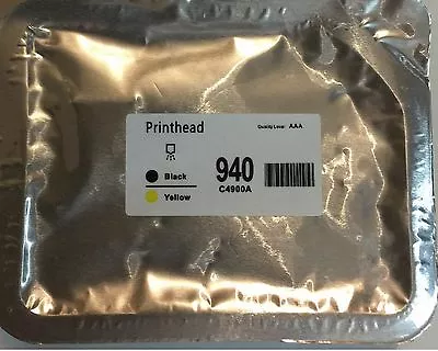 Compatible HP 940 C4900A Printhead Print Head Black/Yellow Officejet 8500 8000 • $20.99