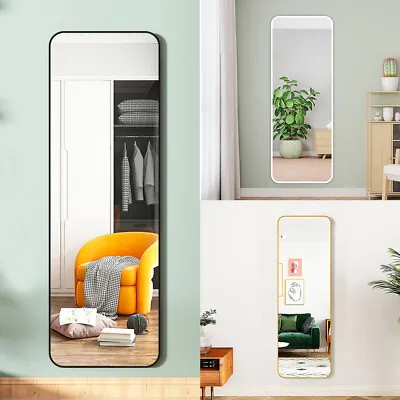 Large Long Full Length Mirror Wall Mounted/Leaning Mirror Bedroom Dressing Room • £27.95