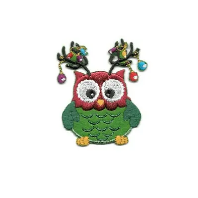 $3.39 • Buy Owl - Christmas - Reindeer - Crafts - Embroidered Iron On Applique Patch 