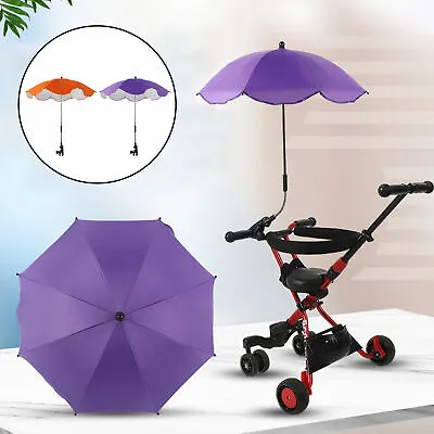 $28.35 • Buy Baby Stroller Umbrella Pram Trolley UPF50+ Parasol Rain Protecter Cover