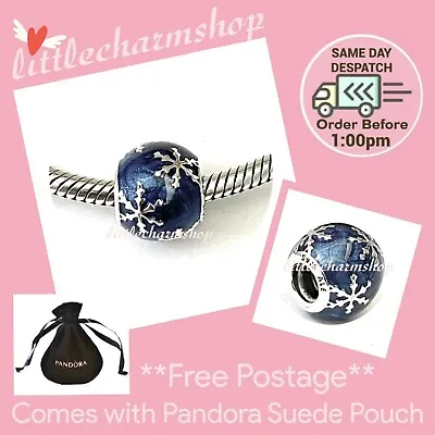 $68.30 • Buy NEW Authentic Genuine PANDORA Silver Wintry Delight Charm - 796357EN63 RETIRED