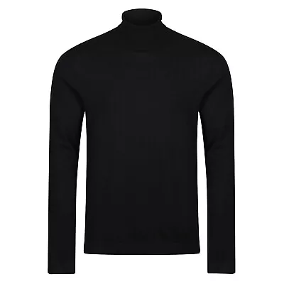 New Mens Topman Roll Neck Jumper Turtle High Polo Sweater Top Knit Pullover • £9.99