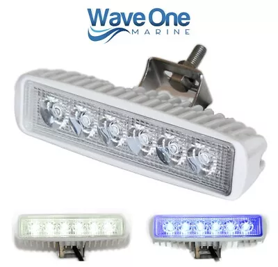 Wave One Marine | Dual Color White & Blue | LED Boat Spreader Flood Deck Light  • $49.99