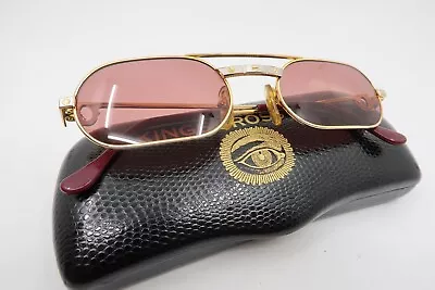 Vintage Cartier PARIS Gold Plated Sunglasses Must Santos 53-20 140 SL# 249312 • $145.61