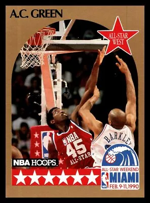 1990-91 Hoops #17 A.C. Green Los Angeles Lakers NBA Basketball • $2.15