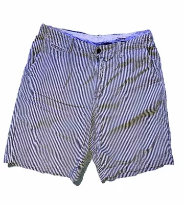 J Crew 9  Seersucker Shorts Mens 34 Olive Green And Ivory Stripe.  Classics! • $0.99