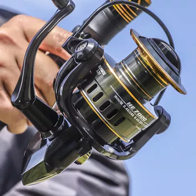 $26.98 • Buy Fishing Reels HE1000-7000 Max Drag 22 LBS High Speed Metal Spool Spinning Reel