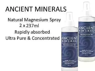 £49.72 • Buy 2 X 237ml ANCIENT MINERALS Magnesium Oil Spray