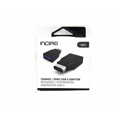 £17.18 • Buy Incipio Adapter Usb C To A Charge Sync Low Profile 3.0 Fr Macbook New Pw-249-blk
