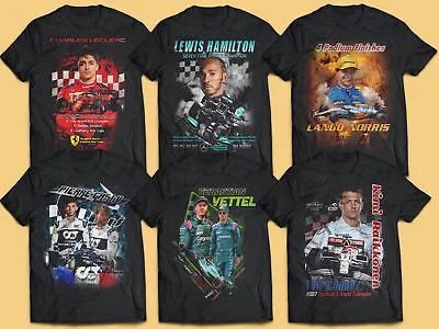 Pick Six Vintage T Shirt Bundle Vettel Norris Hamilton Gasly Leclerc Iceman • $147.97