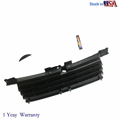 Front Euro Black Badge Less Grill W / Hood Notch Filler 99-05 Vw Jetta Bora Mk4 • $29.99