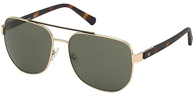 Guess Men's Gold-Tone Geometric Aviator Sunglasses - GU00015 32N • $22.99