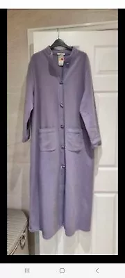 M&S Long Lilac Dressing Gown Size 16-18 BNWT • £10
