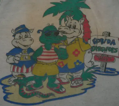 Vtg 80s 90s Kids T Shirt 4t Rad Gator Florida Everglades Andover Togs Usa Made • $9.99