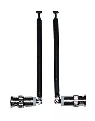 2 PCS Telescopic Antennas W/ BNC Connectors For Portable Radio Scanner VHF UHF • $9.95