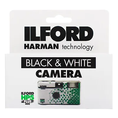 Ilford HP5 Plus B&W Single Use Disposable 35mm Camera With Flash 27 Exposures • $16.45