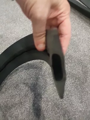 Black Heavy Duty RUBBER Cable Tidy Trunking Floor Protector 4.7m X 80mm • £26