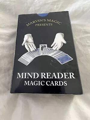 Marvin's Magic Presents Mind Reader Marked Cards 3.5  X 2.5  NIP • $12.99