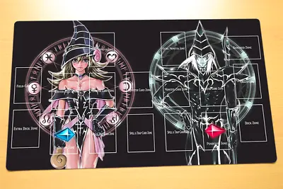 No.3# Yugioh Card Game Custom Playmat Dark Magician Girl Dark Magician Play Mat • $39.22