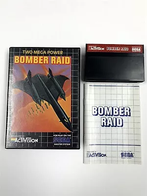 Bomber Raid - Sega Master System - Complete In Box CIB • $34.99
