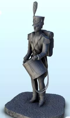 Napoleonic Drummer French Soldier 1/16th Resin Printed • £15