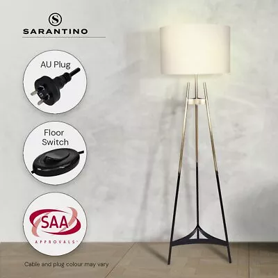 $183 • Buy Sarantino Metal Tripod Floor Lamp Gradient Finish 