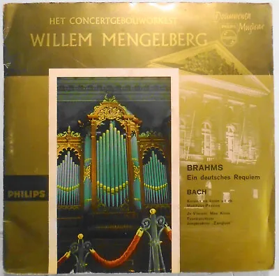 Willem Mengelberg Conducts: Brahms Bach - Monsterplaat (test Sample) Double LP • $120