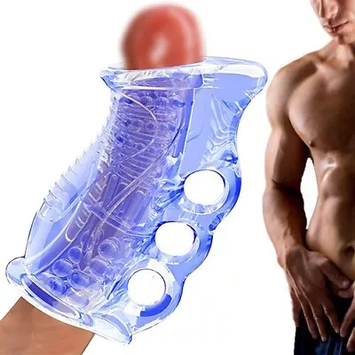 Male Masturbator Penis Sleeve Sex Adult Toys Pocket Pussy Stroker Penis Trainer • $12.99