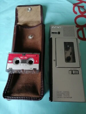 £249 • Buy Extremely Rare Sony BM-510 Micro Dictating Machine Tape Voice Recorder 
