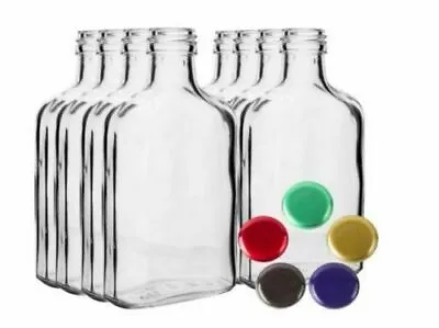 GLASS Bottles 10 X 100ml - Choice Color Screw Caps Home Brewing Fast P&P UK • £11.50