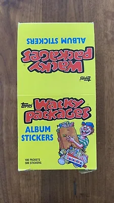 1986 Wacky Packages Album Stickers Empty Bubble Gum Vintage Trading Card Box • $16