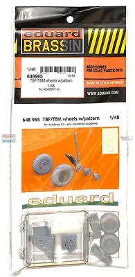 1/48 Eduard #648965 TBF / TBM Avenger Wheels W/Pattern Tire For ACA • $10.99