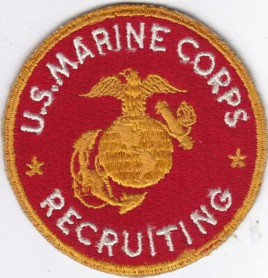 Original WWII US Marine Corps Recruiting Command Patch - Embroidered No Glow • $32