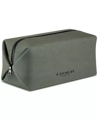 New Coach Parfums Toiletry Bag Pouch Necesser Cosmetic Case Green Nwt Sealed • $24.85