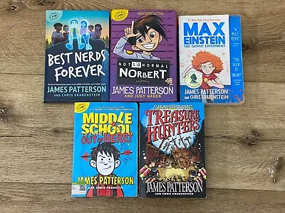 Lot Of 5 James Patterson Kids Books-Max Einstein Middle School... • $10