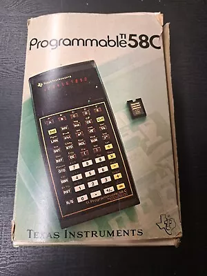$149.99 • Buy Texas Instruments TI Programmable 58C Calculator, Still In Box