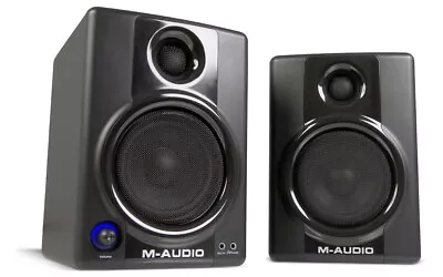 M-Audio Studiophile AV 40 Studio Monitor Shelf Speakers With Bass Boost TESTED! • $149.99