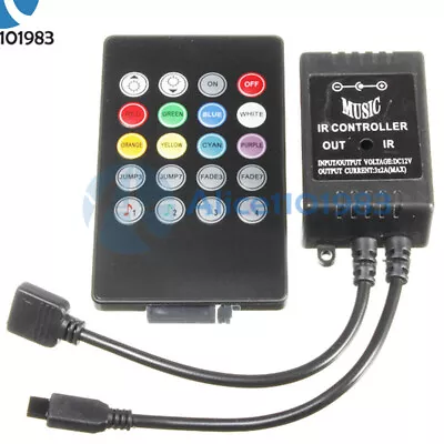 Mini 3/17/24/20/44 Key IR Remote Controller For 5050 3528 RGB LED Strips Lights • $4.02