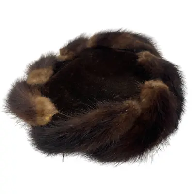 Vintage Mink Fur Hat Genuine Sandy Braeburn Union Made In USA • $19.99