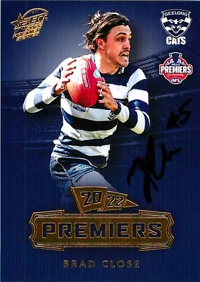 Signed 2022 Geelong Cats AFL Premiers Series Card - Brad Close • $29.99