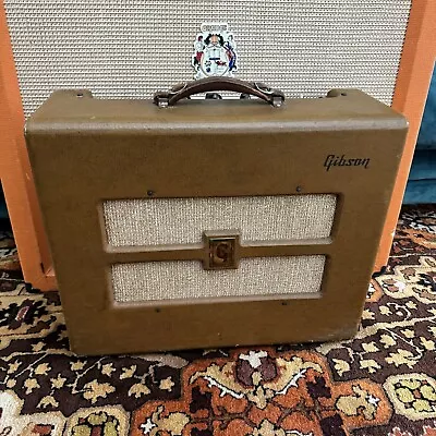 Vintage 1950s Gibson GA20 65w Brown USA Valve Amplifier Combo W/ Jensen P12R • $2014.88