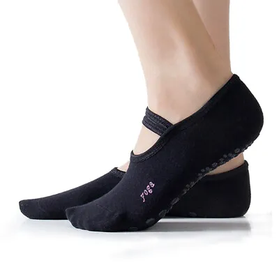 £5.25 • Buy Non-Slip Yoga Socks With Grip Or Pilates, Barre, Ballet, Dance, Workout,Fitness