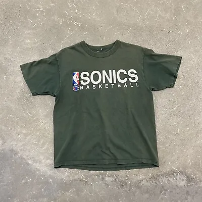 Vintage Seattle Supersonics Nba Basketball Champion T-shirt Size M • $90