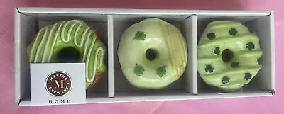 Set/3 Martha Stewart Home St. Patrick’s Day Décor Ceramic Donuts Tier Tray Gift • $24.97