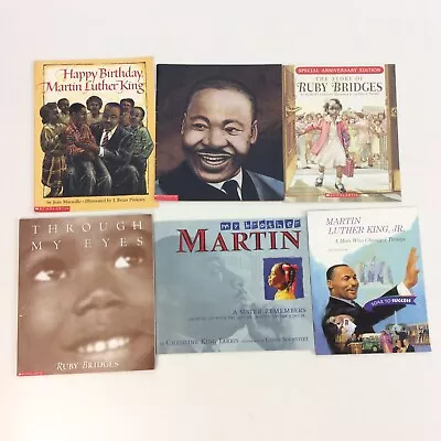 Martin Luther King Jr MLK Civil Rights Black History African American 6 Book Lot • $20.99