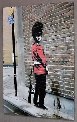 Banksy Queens Guard Canvas Picture Poster Print Wall Art Unframed A359 • £5.94