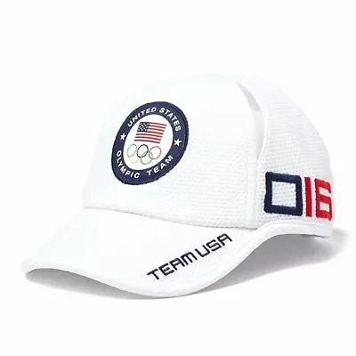 Mens Polo Ralph Lauren White Team USA 2016 Olympics Cross Court Adjustable Hat • $31.66