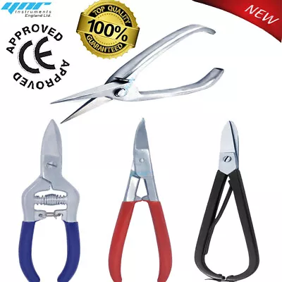 Metal Tin Snips  Jewellers Cutting Shears Crafts Wire Work Straight In 4 Styles • £19.99